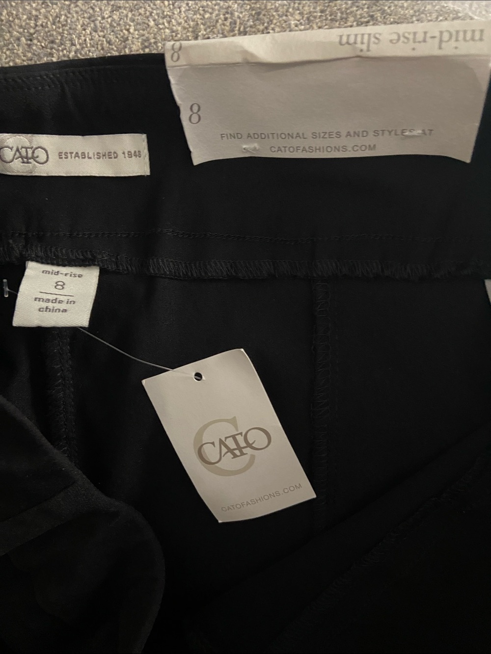 J/M Sportswear by Cato Pull On Slim Leg Stretch Ankle Pant Black Size 8 New - Picture 3 of 8